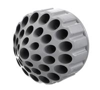 Sosoport Coffret de Rangement Gris en ABS Plateau Rotatif 360° pour Forets Embouts de Meulage et Tarauds Organiseur Multifonction pour Outils de Bricolage et Menuiserie Gain de Place