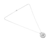 Sosoport Collier de Cendres pour Animaux de Compagnie Statue Bijoux Pendentif Acier Inoxydable Collier Acier Inoxydable Colliers d'urne pour Animaux de Compagnie Collier métallique Silver