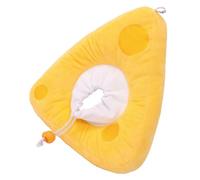Sosoport Collier De Réglable pour Chat Forme De Fromage Colerette De Douce Après Prévention Léchages Et Morsures Confort Optimal pour Animaux De Compagnie