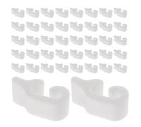 Sosoport Connecteurs D’Angle en Plastique Blanc 48 Pièces - Loquets de Fermeture pour Placard et Organisateur de Cubes - Fixation pour Cages Modulaires et Étagères en Treillis,