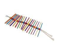 Sosoport copeaux de Bois Couleur Perroquet Peluche Perroquet Qui Parle Perroquet en Peluche Lapin Jouets de Perroquet Cage à Oiseaux Morsure de Perroquet à Mordre Colorful