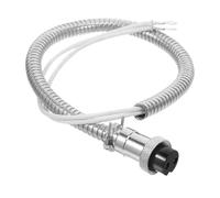 Sosoport Cordon D’alimentation pour Machine à Pop-corn 2 Trous 15 Mm, Fil Électrique Résistant la Chaleur, Câble de Remplacement Haute Température, Accessoire pour Appareil à Snacks