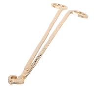 Sosoport Coupe-mèche de Bougie en Acier Inoxydable Doré Tête Arrondie Sécurisée, Ciseaux Coupe-Bougie pour Entretien Précis des Mèches, Outil Léger et Portable pour Bougies D’aromathérapie