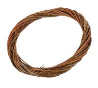 Sosoport Couronne en Osier Tressé Ronde 30 CM Anneau de Couronne Naturel en Osier pour Loisirs Créatifs Décoration Murale et Porte pour Noël et Fêtes