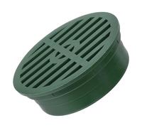 Sosoport Couvercle de Drainage Rond 10 Cm Vert en Plastique Grille D’évacuation de Sol Anti-obstruction pour Jardin, Terrasse et Salle de Bain Installation DIY Facile, Solution Solide