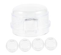 Sosoport Couvercles de Boutons de Cuisinière Facile à Nettoyer en Plastique Noir 5pcs Installation par Clip Protection de Sécurité des Garçon et Filles Cuisine
