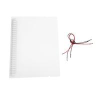 Sosoport Couverture de Classeur Translucide B5 26 Trous Protège-Bloc-Notes Semi-Transparent en PP Mat Étui de Protection Léger et Solide pour Fournitures de Bureau et Usage Scolaire