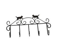 Sosoport Crochet Mural Noir Forme Chat Patère Murale Décorative pour Manteaux Chapeaux et Clés Facile à Installer Rangement Pratique pour Maison Cuisine et Salle de Bain