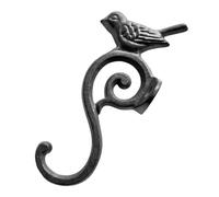 Sosoport Crochet pour Rangement Pratique Rustique Design en Fonte Mural Petit Oiseau, Anti-rouille Entrée ou Espace Extérieur