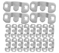 Sosoport Crochets pour Cadres Photo en Acier Inoxydable 16 Paires, Supports de Fixation Murale pour Tableaux, Adaptés pour Salle de Bain et Café