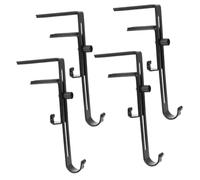 Sosoport Crochets pour Cheminée Noël en Fer Robuste Lot de 4 Supports Rétractables pour Chaussettes Décoration Festive Adaptés Manteau Table ou Porte Usage sans Clou ni Vis Accessoires