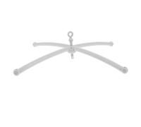 Sosoport Croix De Cloche De Lit Suspension De Berceau Support De Cloche Mobile Pour Berceau Support De Pour Lit De Bébé Cintre De Cloche De Lit Cintre Mobile Blanche Plastique