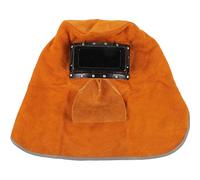 Sosoport de Soudage en Cuir Jaune avec Visière Réglable Casque de pour Poste de Travail pour Soudeur avec Ventilation Équipement de Soudage Professionnel