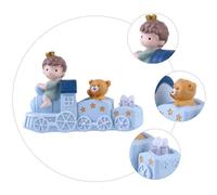 Sosoport Décoration de Gâteau de Train Prince Rose Ornement Écologique et Sûr Accessoire Miniature pour Anniversaire Décoration Intérieure et Bureau Présent Garçon et Filles