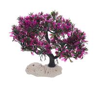 Sosoport Décoration De Plantes Artificielles Filet Plante Artificielle pour Aquarium Réservoir Décoration D'aquarium Mangeoire Chauffage Terrarium Usine Écumoire Air Océan Étang Plastique