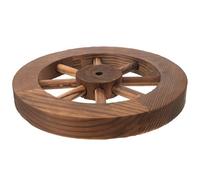 Sosoport Décoration Murale Bois Vintage Roue de Chariot 25 Cm pour Jardin Salon Balcon Décor Rustique Pendaison de Crémaillère Présent Original