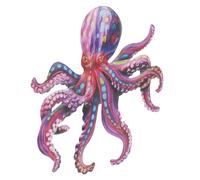 Sosoport Décoration Murale En Métal En Forme De Pieuvre Lumineuse Pour La Maison