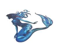 Sosoport Décoration Murale En Métal Sirène 1pc Pour Intérieur Et Extérieur Jardin Terrasse Pelouse, Art Mural Extérieur Résistant, Décor Océan Polyvalent, Installation Facile, Design Artistique Mer