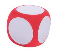 Sosoport Dés Géants en Mousse Effaçables à Sec 6 Cm pour Garçon Et Filles Activité Éducative Jeu Créatif Scolaire Rouge Vif