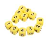 Sosoport Dés Numériques 0-5 pour Jeux d'apprentissage Mathématique Lot de 12 Accessoires de Jeu Éducatifs Dés Transparent Résistants pour Fêtes et Activités Scolaires