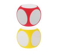 Sosoport Dés Vierges Soi-Même 2Pcs Gros Dés Effaçables à Sec Accessoires Pédagogiques pour Jeux et Bricolage pour Fêtes et Activités