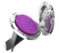 Sosoport Diffuseur de Parfum Auto Acier Inoxydable Clip de Vent Élégant avec Recharges Aromathérapeutiques Coton Recharges pour Voiture