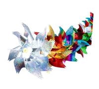 Sosoport Dispositif Anti-Oiseaux À Ficelle pour Renard Cerf-Volant avec Poteau Girouettes À Oiseaux Hibou D'Extérieur Autocollants pour Oiseaux Ruban Adhésif pour