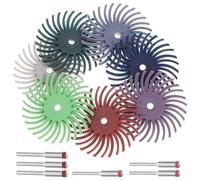 Sosoport Disques à Poils Radiaux Abrasifs 41 Pièces 1 Pouce Assortiment 80 à 2500 Tiges 235 30 MM Brosses Abrasives pour Polissage Bois Métal Plastique Accessoires pour Outil Rotatif