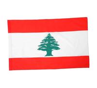 Sosoport Drapeau Liban Polyester Extérieur Format Décor Fête et Cérémonie Léger et Vibrant pour Jardin Maison et Bureau