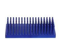 Sosoport Égouttoir pour Lames de Microscope en Plastique Bleu Fentes Multilayers Décalées, Optimisé pour Lames Standard 75×25mm, pour Laboratoire de Cytologie