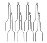 Sosoport Embouts pour Pyrogravure 8 Pièces Accessoires pour Stylo Pyrograveur Pointes Métalliques en Fer Argent Résistantes à la Rupture pour Conseils de Combustion du Bois