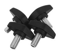 Sosoport Ensemble 4 Vis de Fixation 8Mm Noires pour Support Mannequin Demi-Corps Visserie de Stabilisation et Renfort Accessoires de Maintien Sécurisés pour Socle de Mannequin de Couture