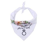Sosoport Ensemble Collier Et Bavoir pour Chien Motif Saint-Valentin Collier pour Animal De Compagnie Décor Collier Anti-salive pour Chien pour Fêtes