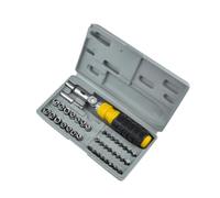 Sosoport Ensemble D’Outils Multifonction 41 Pcs Cliquet Réversible Tournevis et Clés à Douille en Acier Solide Poignée Antidérapante Ergonomique Kit Complet pour Réparation et Dépannage