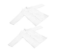 Sosoport Ensemble De 2 Blouses De Médecin Pour Enfants Déguisement De Scientifique Blouse Blanche De Laboratoire Pour La Journée Des Carrières Jeu De Rôle Halloween Cosplay