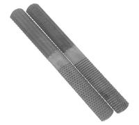 Sosoport Ensemble de 2 Limes en Acier au Carbone pour Travail du Bois Râpe Plate et Demi-Ronde Multifonction Outils à Main pour Sculpture et Réparation Étui en Tissu