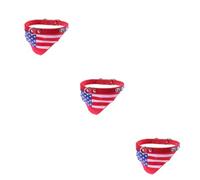 Sosoport Ensemble De 3 Bavoirs Et Écharpes pour Chien Collier Triangulaire Bandana pour Chien Serviette De Salive Accessoire Élégant pour Chien