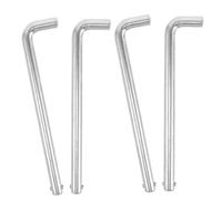 Sosoport Ensemble de 4 Goupilles M10 en Alliage d'Aluminium Goupilles de Poids de L 135 MM Accessoires pour Équipements de Musculation Support de Disque pour Piles de Poids en Salle de