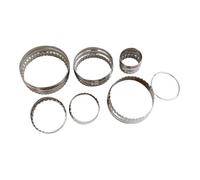 Sosoport Ensemble de 6 Emporte-Pièces Ronds en Acier Inoxydable Double Bord Cannelé et Lisse pour Biscuits et Pâtisserie Ustensiles Pâtisserie Polyvalents Maison et Occasions Festives