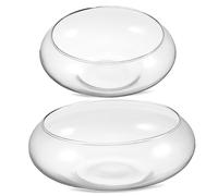 Sosoport Ensemble De Bols À Poissons en Verre Pratiques Et Décoratifs pour Plantes Grands Et Petits Bols pour La Maison Et Le Bureau