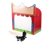 Sosoport Ensemble de Marionnettes à Ombres Traditionnelles Jouet Éducatif Kit Complet Accessoires pour Garçon et Filles d'Ombres Activité 6 Personnages