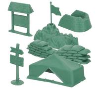 Sosoport Ensemble de Modèles de Jouets Militaires 21 Pièces Kit de Construction de Scène Jouet pour Garçon et Filles DIY Simulation de Combat pour Garçons