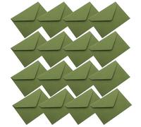Sosoport Enveloppes Vintage Style Rétro 120g Format Triangle 16,5 X 11,5 Cm Couleur Vert Pastel 40 Pièces pour Invitations Mariage Cartes de Vœux Fête Bureau