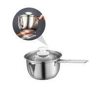 Sosoport et Soupe Acier Inoxydable Casserole Séparateur de Graisse avec Couvercle Bol de Cuisine Odeur Filtre Tamis Fin pour Soupe et Huile Compatible Usage
