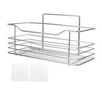 Sosoport Étagère Murale Acier Inoxydable Rangement sans Percage pour Salle de Bain et Cuisine Support Multifonction Résistant Corrosion Organisateur Pratique pour Accessoires et Condiments