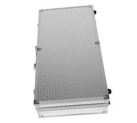 Sosoport Étui de Protection pour Microphone Portable Alliage Aluminium avec Poignée Boîte de Rangement pour Deux Microphones avec Mousse Amortissante pour Ktv et Concerts