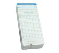 Sosoport Fiches de Présence en Papier 100 Feuilles Couleur Aléatoire Cartes de Pointage pour Suivi Temps Travail Registre Papier Quotidien Employés Fournitures Bureau Couleur Aléatoire