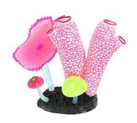 Sosoport Figurine De De Simulation Décorations D'aquarium Lumières D'aquarium Sculpture D'aquarium Réservoir Usine Décor De Faux Coquillage Vide UV Gel De Silice