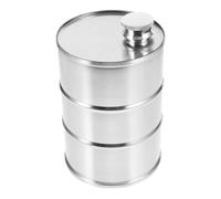 Sosoport Flasque à Boisson Acier Inoxydable Récipient Polyvalent Étanche avec Couvercle Métallique pour Camping et Voyage Contenant Sécuritaire pour Eau et Boissons Design Élégant et