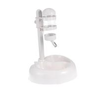 Sosoport Fontaine À Eau Automatique pour Chien Et Chat Distributeur d'eau en Plastique pour Animaux De Compagnie Facile À Assembler sans Poignées Bol Rotatif